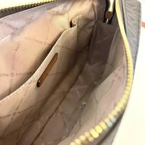 Michael kors purse Jet Set Large East/West Zip Chain crossbody bag brown - Picture 9 of 10